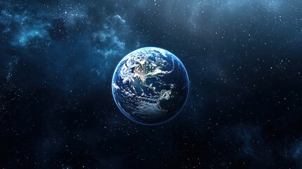 Obraz premium Cloud Earth in Space