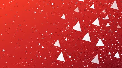 Simple geometric Christmas background with triangles