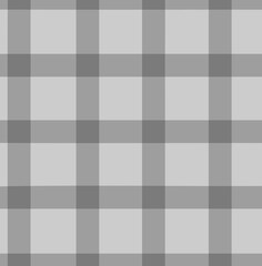 Gray and white tartan plaid pattern. Texture from tartan, plaid, shirts, clothes, dresses, bedding, blankets, and other textiles. Scottish pattern checkered. Template for ornament. Seamless pattern