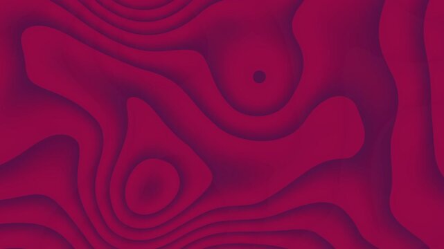 An abstract red pattern with a wave-like texture. The pattern is made of curved lines and circles that create a dynamic and visually appealing design.