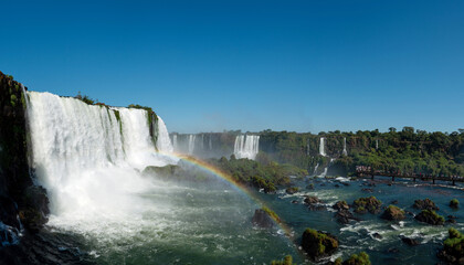Fototapeta premium Photo of the Iguazu Falls in Brazil