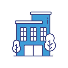 Condominium vector icon stock illustration