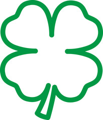 Four-leaf Clover Outline