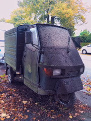 A three-wheeled vehicle