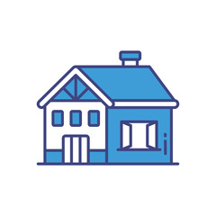 Cottage vector icon stock illustration