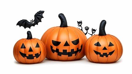 Festive and spooky inflatable pumpkins for halloween celebrations perfect decor for autumn gatherings and parties