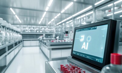 Advanced AI Technology in Modern Laboratory