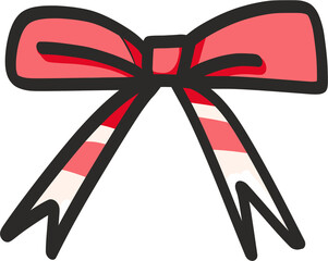 red ribbon bow