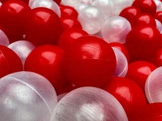 red balloons isolated on white