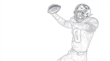 graphic resource for  American football on white background