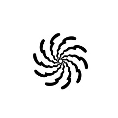 Obraz premium Tornado Wind Round Icon