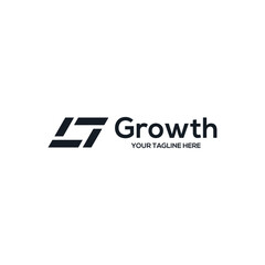 Growth logo and rise logo. Technology, software, finance, investment, suitable for your design need, logo, illustration, animation, etc.
