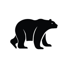 Bear icon logo design template isolated illustration