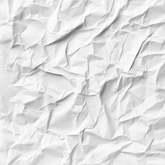 Fototapeta premium Seamless Crumpled Paper Texture Pattern for Artistic Projects | High-Resolution Details on White Background