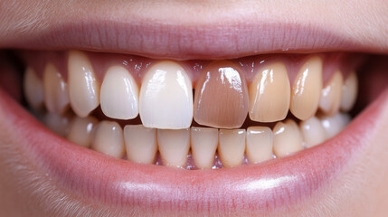 Fototapeta premium before and after teeth 