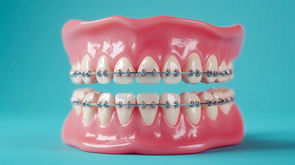 Obraz premium High-tech dental braces, sleek design