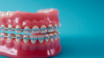Obraz premium High-tech dental braces, sleek design
