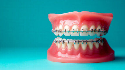 Obraz premium High-tech dental braces, sleek design