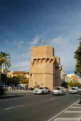 Obraz premium Old stone towers in the city