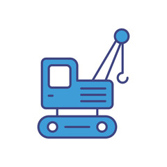 Fototapeta premium Crane vector icon stock illustration