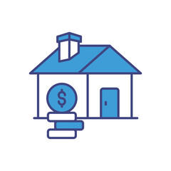 Real Estate Investment vector icon stock illustration