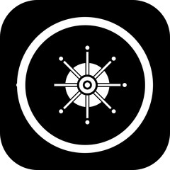 Nautical Wheel Icon Design