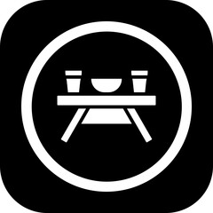 Picnic Table Icon Design