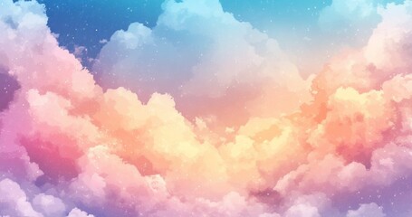 雲　空　パステル