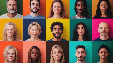 A group of people with different hair colors and facial features