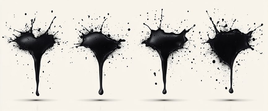 Isolated grunge corcle banners with black paint. Brush strokes. Perfect for design posters, covers, invitations, gift cards, flyers, social media, and promotions.