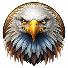 Obraz premium Eagle head vector logo