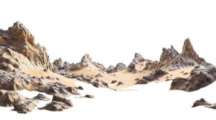 Castle Made Out of Brick on a White Background