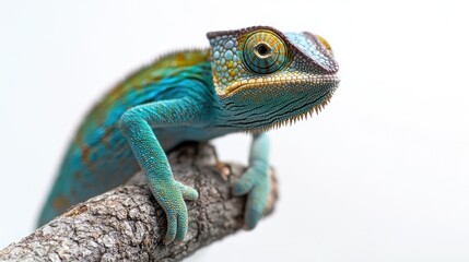 Fototapeta premium Vibrant Chameleon on a Branch