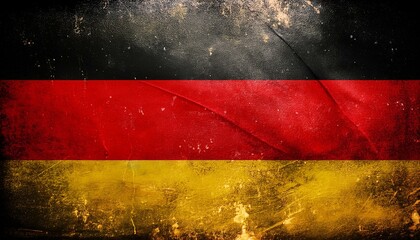 古いビンテージのドイツの国旗(Old grunge vintage Germany flag.)
