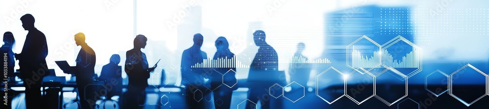 Aufkleber Digital technology, cloud computing, international network, data analysis, team of computer programming specialists. Business Intelligence, global network, and data analysis.