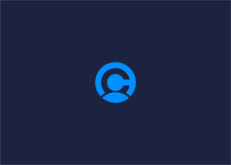 Letter c with people logo icon design vector design template inspiration