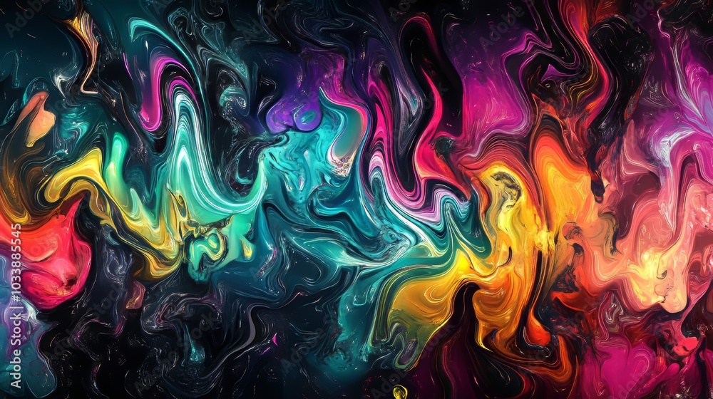 Aufkleber As light deforms through 3D glass, it creates a mesmerizing play of colors and shapes.