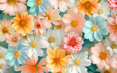 Vintage floral texture art background