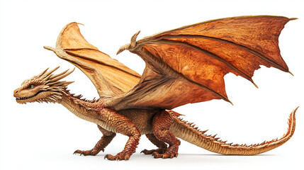 dragon on white background