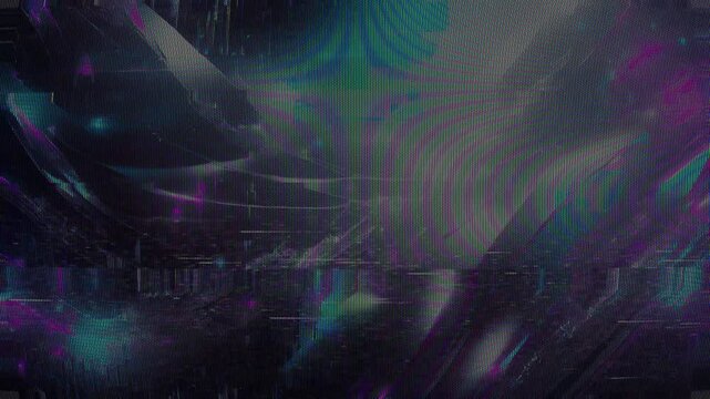 Looping abstract screen glitch effect