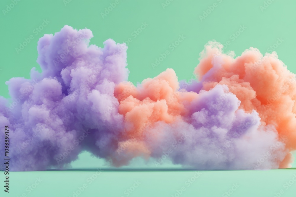 Poster vibrant purple and orange cloud formations evoke a sense of wonder and awe, blending seamlessly into