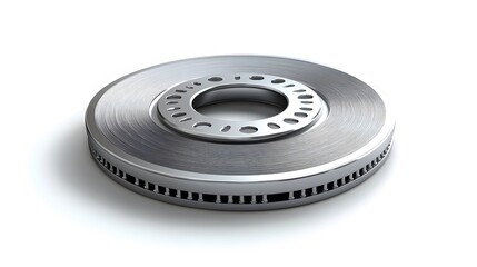 Naklejka premium Automobile, aluminum disc. Isolated on white background. 3D rendering illustration. 