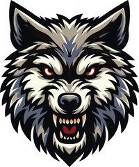 Fototapeta premium wolf head mascot