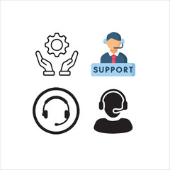 Obraz premium Support vector set 