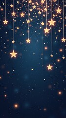seamless confetti stars background for christmas time