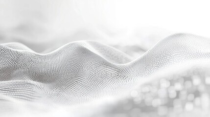 Abstract White Digital Landscape