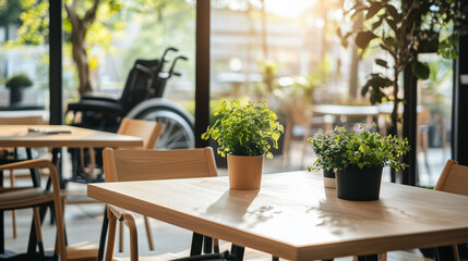 介護施設や病院の居心地のよい魅力的なラウンジエリア
