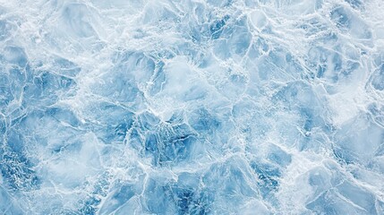 aerial view of vast frozen landscapes, showcasing intricate patterns and textures of ice and snow, creating a breathtaking seamless pattern for artistic use
