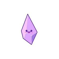 Fototapeta premium Cute Crystals Face Illustrations