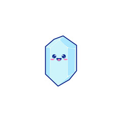 Cute Crystals Face Illustrations